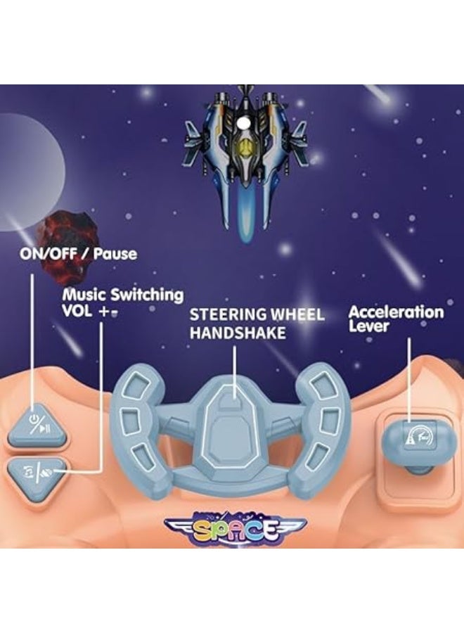 Portable Electronic Arcade Game, Space Fighter Theme, LCD Display, Control Buttons Multi Color - Image 3